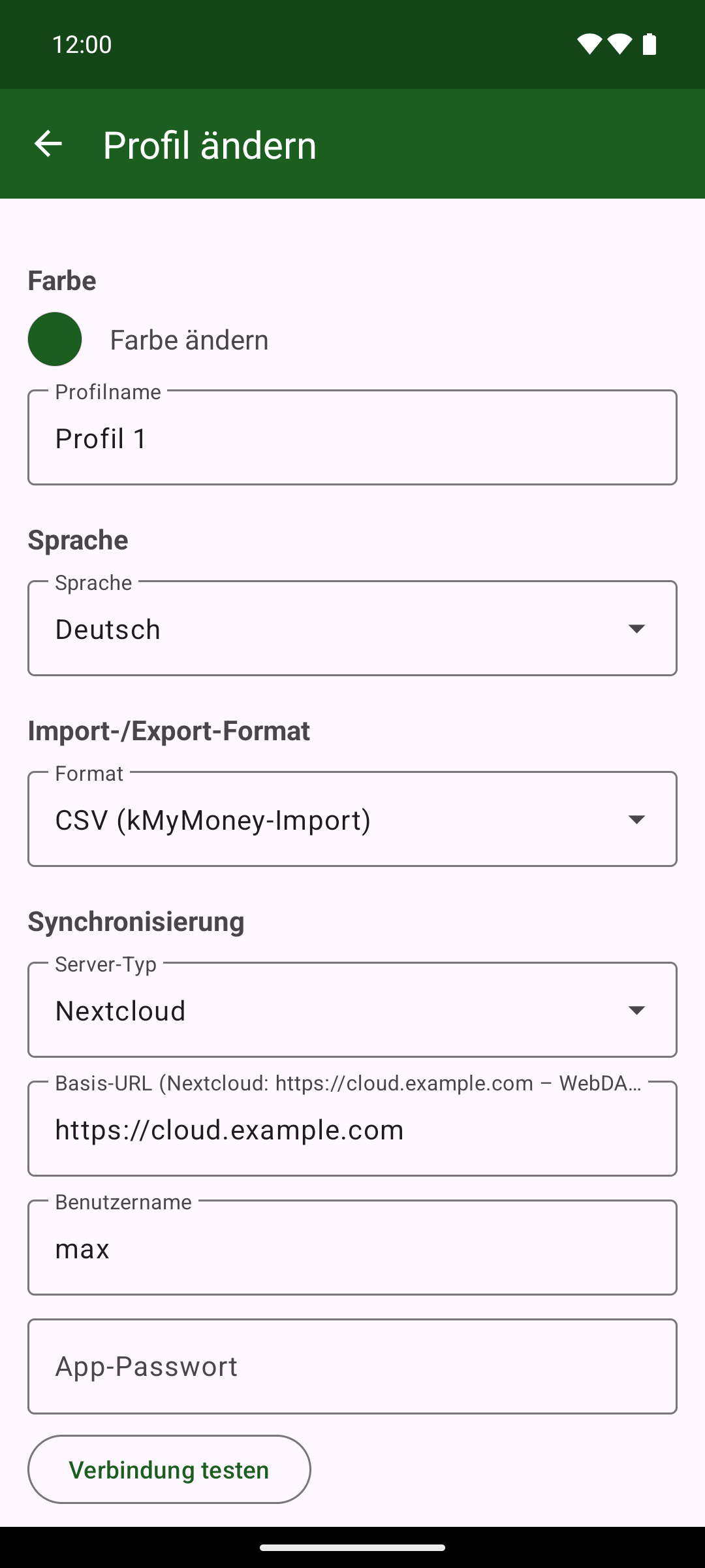 KMySync: Verbindung einrichten (WebDAV/SMB)