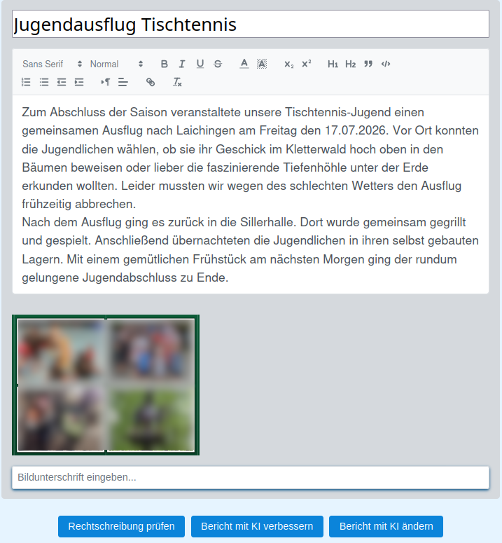 Spielbericht: Editor mit Bild und KI-Funktionen
